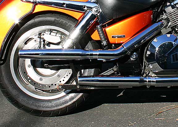 vtx 1800 exhaust