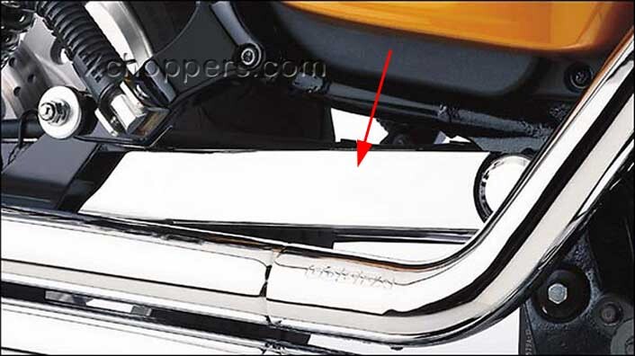 Cobra Chrome Swingarm Cover (right side) Suzuki M109R (all)