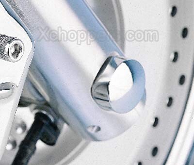 Big Bike Parts - Chrome Billet Front Axle Cap - Right Side