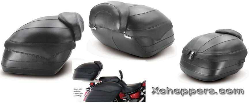 Mustang Covered Hard Trunk w/Passenger Backrest - No Studs Mustang Covered Hard Trunk w/Passenger Backrest - No Studs