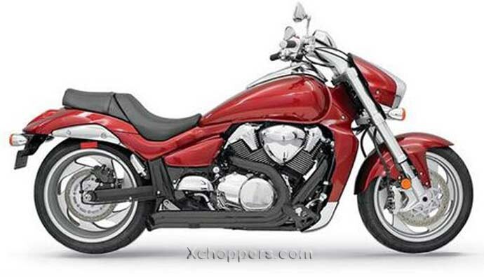 Bassani Pro Street Turn Out Exhaust for Suzuki M109R - Black