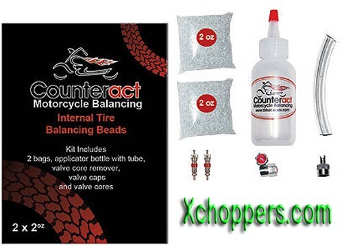 Counteract Motorcycle Tire Balancing Beads Kit (2, 2oz. Bags)