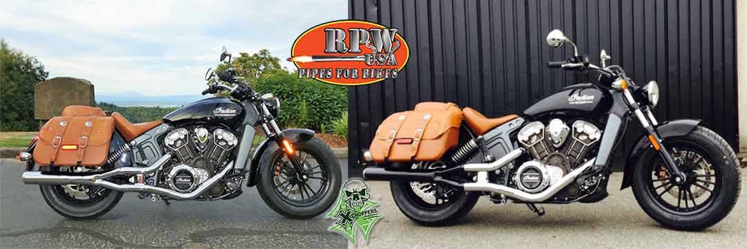 RPW INDIAN SCOUT & SCOUT 60 SLIP ON MUFFLER IN-201