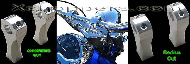 <B>VTX-Treme Billet 4" Handlebar Risers</B>