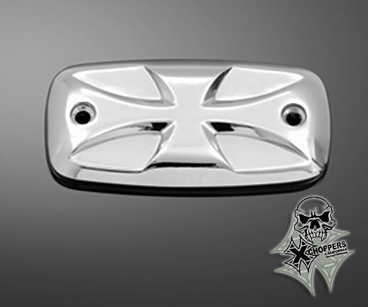 Highway Hawk Chrome Master Cyl. Cover Maltese Cross - Suzuki
