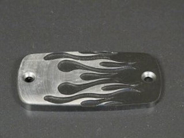 Highway Hawk Master Cylinder Cover, Flame - Suzuki M109 / C109 +