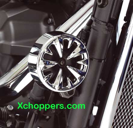 Big Bike Parts - Vantage Chrome Horn Cover - Most Honda Models 