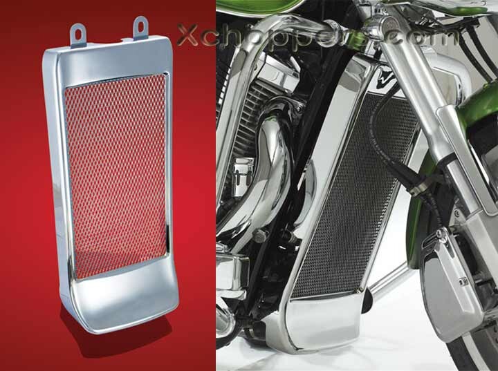 Big Bike Parts Mesh Grille with Spoiler - VTX 1300 C/R/S