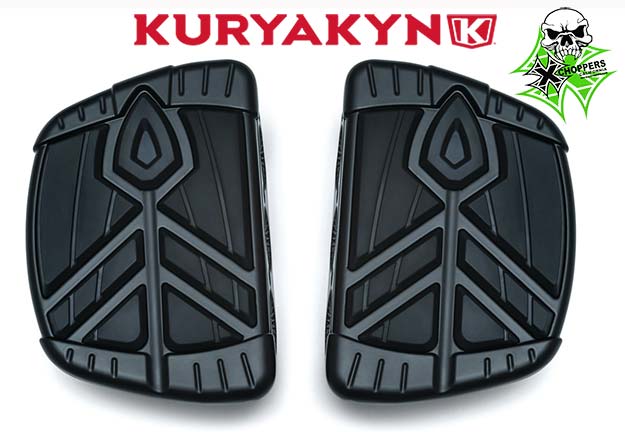 Kuryakyn Satin Black Spear Mini Boards without adapters (pr)