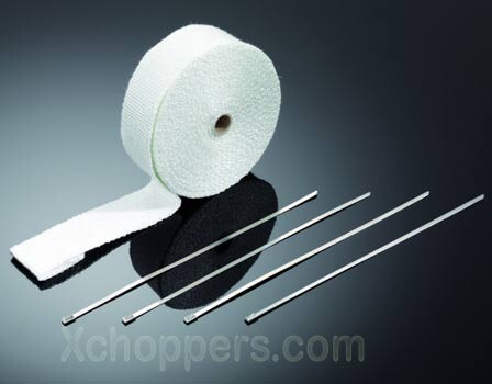 Highway Hawk Exhaust Wrap, White