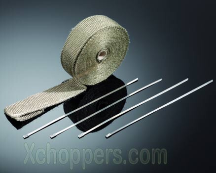 Highway Hawk Exhaust Wrap,  Titanium