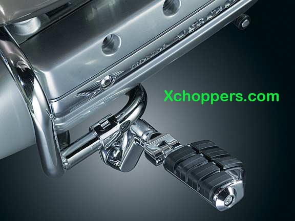 Kury. Dually ISO-Pegs w/ Offset 1" Magnum Quick Clamps, Chrome