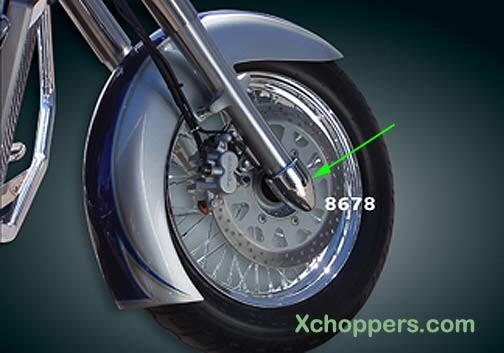 Kuryakyn Bullet Fork Covers (pr) - VTX 1300 and others