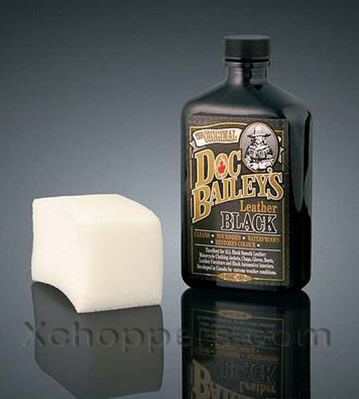 Doc Bailey's Leather Black  8.8 oz. Bottle w/ Applicator Sponge