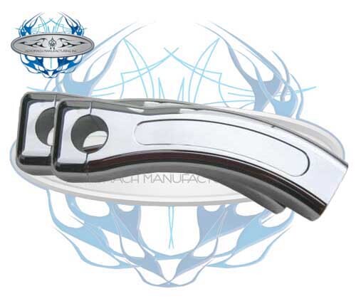 Aeromach 6 inch Chrome Pullback Risers for VTX 1300 & 1800
