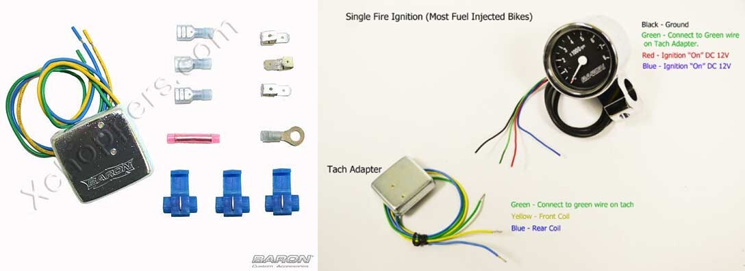 Baron Single Fire Tach. Adapter Baron Single Fire Tach. Adapter