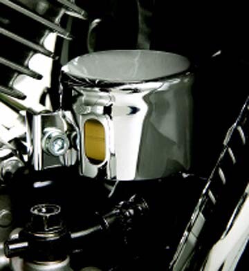 Big Bike Parts Chromed Rear Brake Reservoir Cover - VTX 1300
