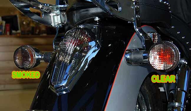 Clear Alternatives SMOKE Turn Signal lenses for Honda Cruisers