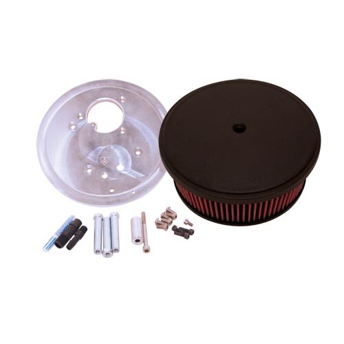 Arlen Ness Big Sucker Kit, Steel Cover, Black Smooth - VTX 1300