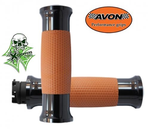 Avon Indian Scout Air GEL Tan, Black Anodized Grips