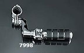 Kury. Small Footpegs w/ Offset Mounts & 1 1/4" clamps - Pair