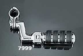 Kury. Large Footpegs w/ Offset Mounts & 1 1/4" Clamps - Pair