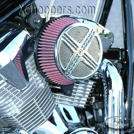 LA Choppers xXx CHROME BIG AIR KIT - Honda Fury