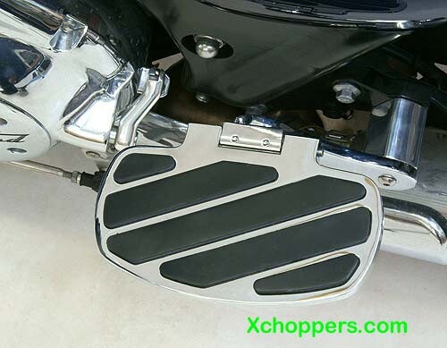Rivco Chrome Billet Passenger Floorboards - Triumph Thunderbird