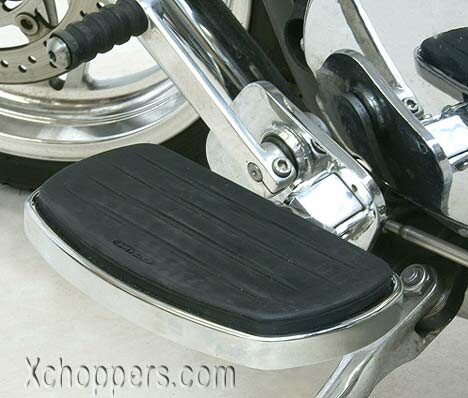 Rivco Chrome Steel Driver Floorboards - Triumph Thunderbird