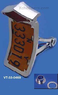 Incurvate Sidemount LED License Plate Mount - Diamond