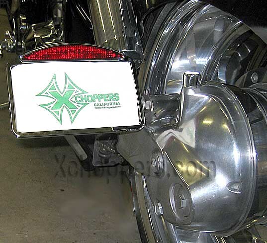 Chrome Billet Horizontal LED Sidemount Assy. (Shock Bolt Mtg.)