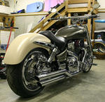 Xchoppers 200/210-6 Fender
210 tire / 6.5" wide rim 
