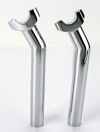 25% OFF - 8.5 in. Chrome Risers with 1 1/4 in. Pullback 25% OFF - 8.5 in. Chrome Risers with 1 1/4 in. Pullback