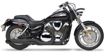 Hard Krome BLACK Sideburners - VTX 1800 R,S (2002-2007)