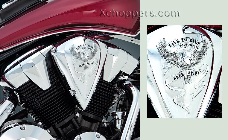 Live To Ride Air Cleaner Cover - Fury & All VT1300
