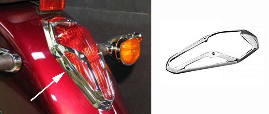 Highway Hawk Taillight Cover - 750 Aero Highway Hawk Taillight Cover - 750 Aero