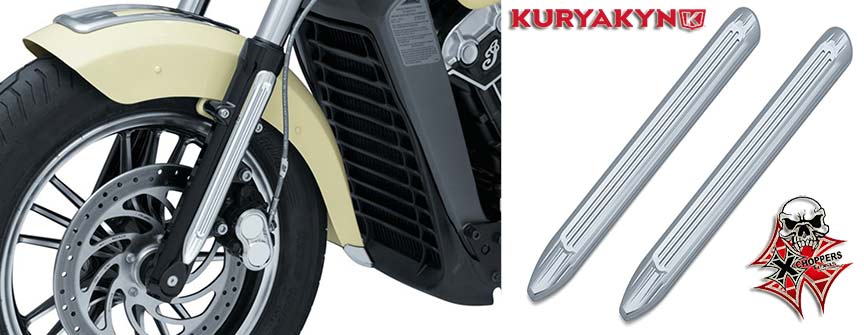 Kuryakyn Legacy Lower Leg Accents for Indian Scout, Chrome