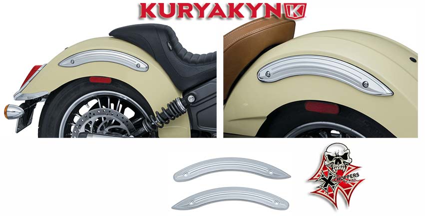 Kuryakyn Legacy Rear Fender Side Accents for Scout, Chrome
