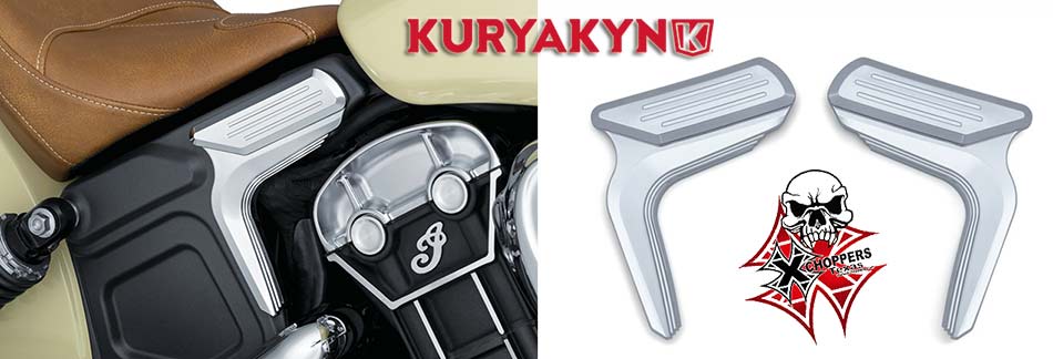 Kuryakyn Legacy Mid-Frame Accent for Indian Scout, Chrome (pr)