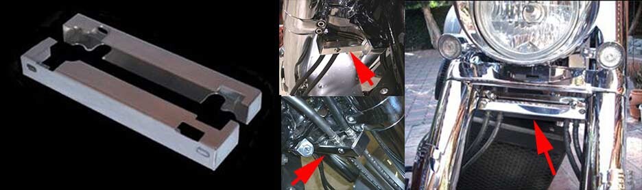 Kewl Metal Brake Manifold Covers - VTX1800C/VTX1800R Kewl Metal Brake Manifold Covers - VTX1800C/VTX1800R