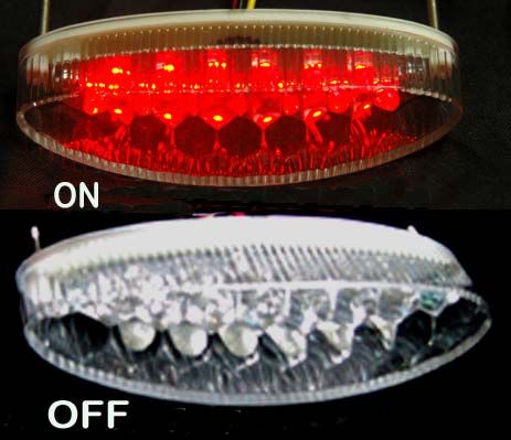 Motorcycle Mods LED Small Cateye Taillight