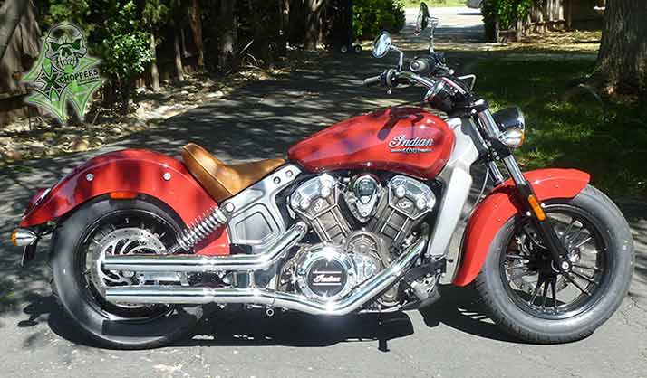 <B>Xchoppers Tapered Mufflers for Indian Scout </B>