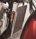 CLOSE OUT - Big Bike Parts -Chrome Mesh Radiator Grill - VTX1300